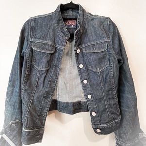 7 For All Mankind Fitted Jean Jacket, Size XS